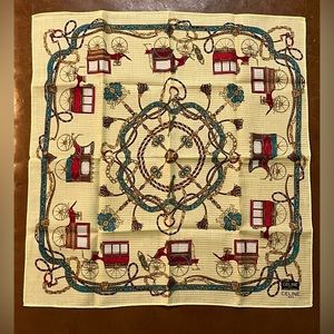 Celine Paris Carriage Chain New mini scarf Cotton Hair Tie Bag Purse Women